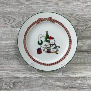 Vintage Anchor Dinnerware Holiday Memories Christmas 8” Dinner Plates Set 3